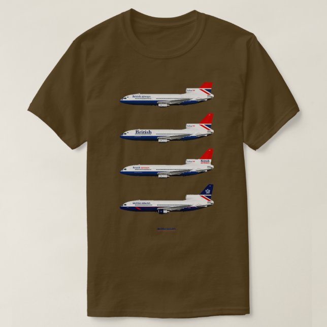 BA tristar 500s  T Shirt (Design framsida)