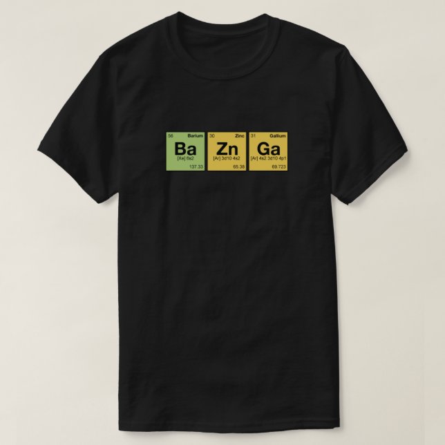 Ba Zn Ga! - Regelbundet inslag skam Passande T Shirt (Design framsida)