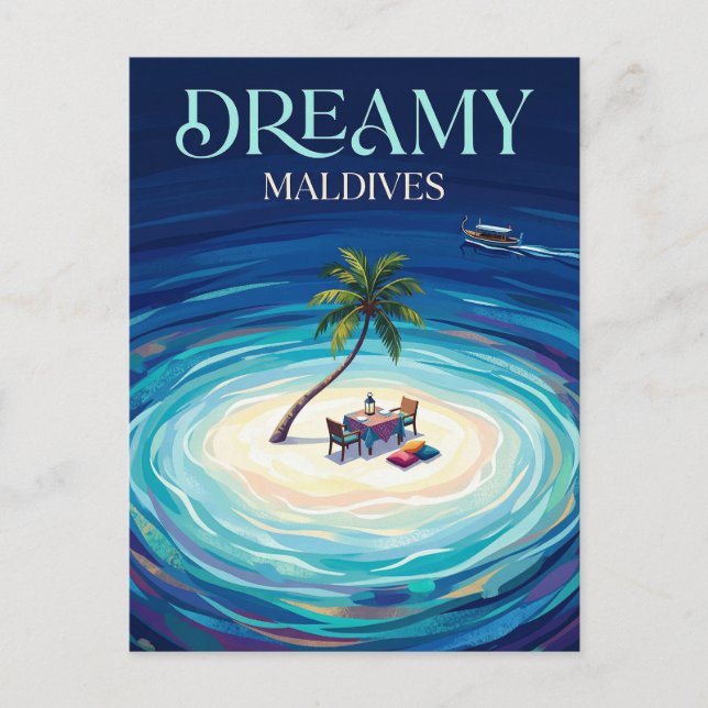 Baa Atoll Maldiverna Vykort (Framsida)