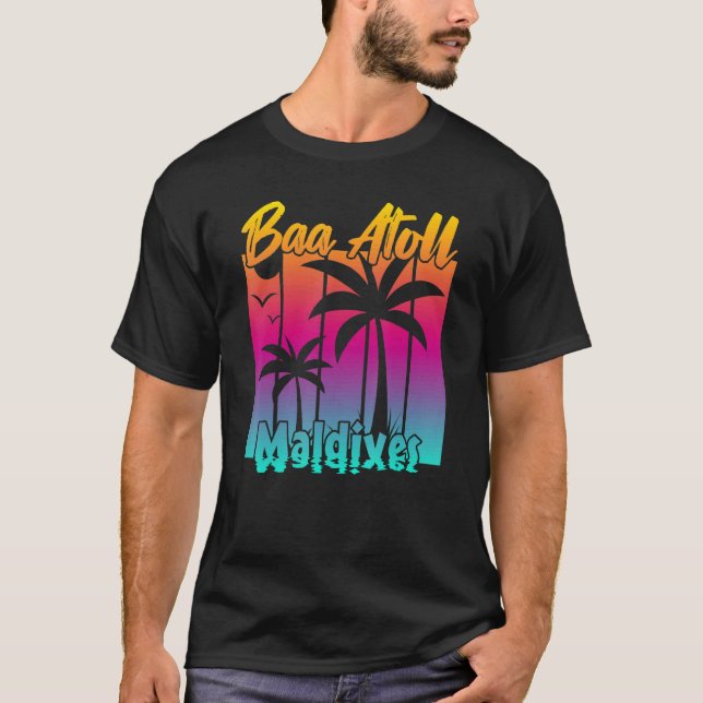 Baa Atoll Maldives T Shirt (Framsida)