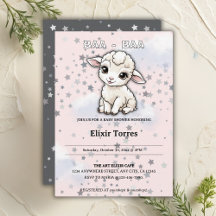 Baa-baa A Little Lamb Stars Baby Shower