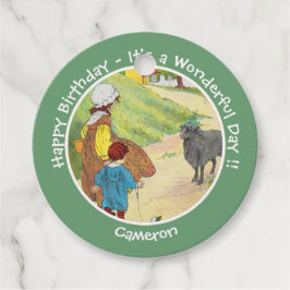 Baa, Baa, Black Sheep Födelsedagsfest Collection Gåvor Etiketter