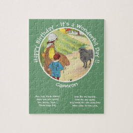 Baa, Baa, Black Sheep Födelsedagsfest Collection Pussel