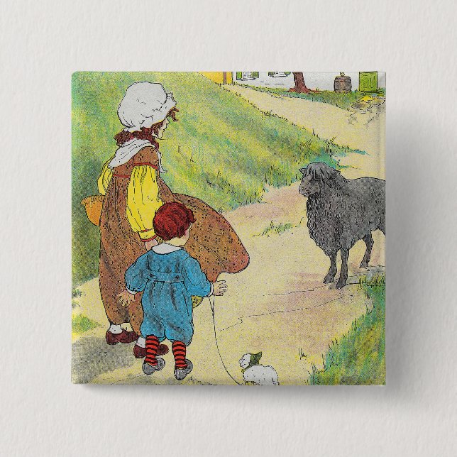 Baa, Baa, Black Sheep, Mor Goose Nursery Rhyme Knapp (Framsida)