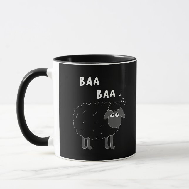 Baa Baa Black Sheep Mugg (Vänster)