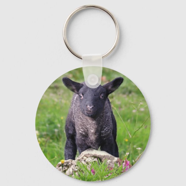 Baa-Baa Black Sheep Nyckelring (Framsida)