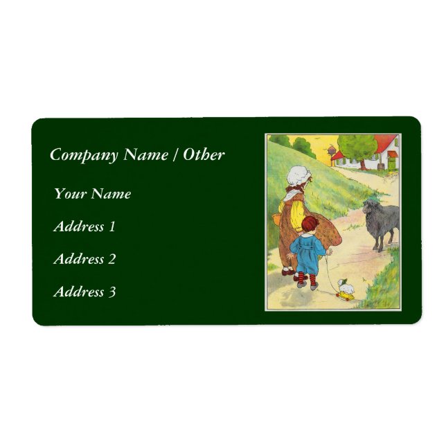 Baa, baa, svarta får, har du någon ull? fraktsedel (Framsidan)