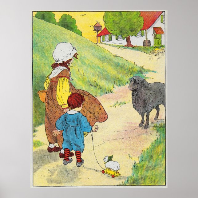 Baa, baa, svarta får, har du någon ull? poster (Framsidan)