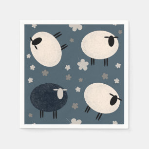 Baa Black Sheep Pappersservett