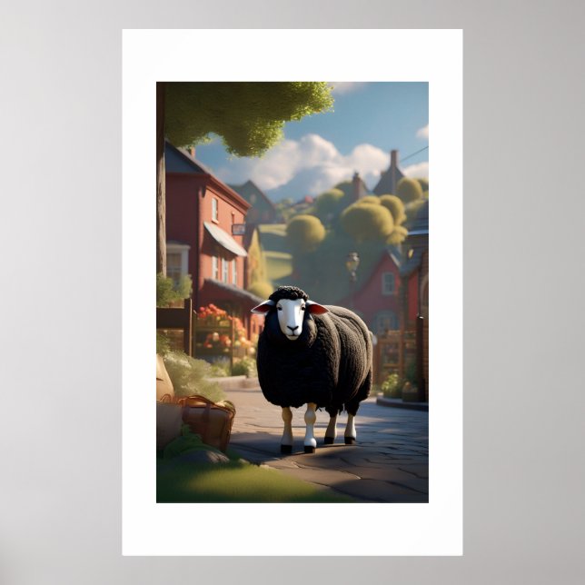 Baa Black Sheep Poster (Framsidan)