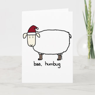 baa humbug helgkort