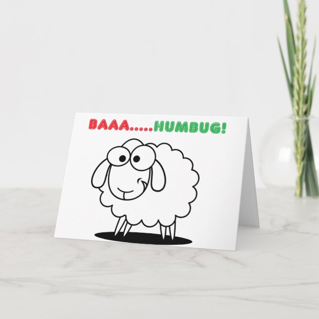 Baa... Humbug! Helgkort (Framsida)