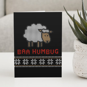 Baa Humbug jul får Kort