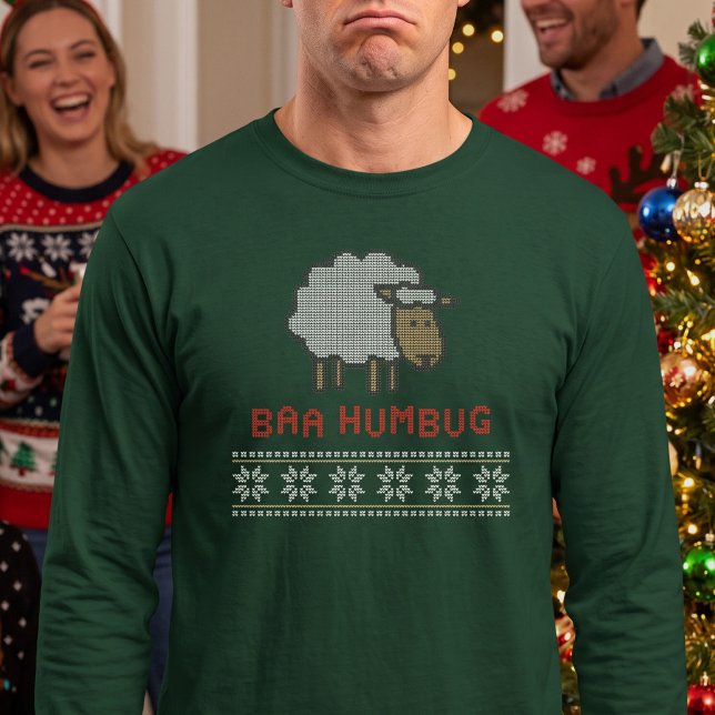 Baa Humbug jul får T Shirt (Skapare uppladdad)