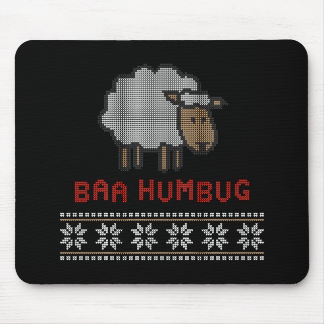 Baa Humbug julfår Musmatta (Framsidan)