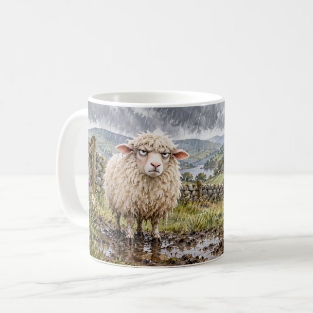 Baa Humbug Rolig Får Mugg (Framsida vänster)