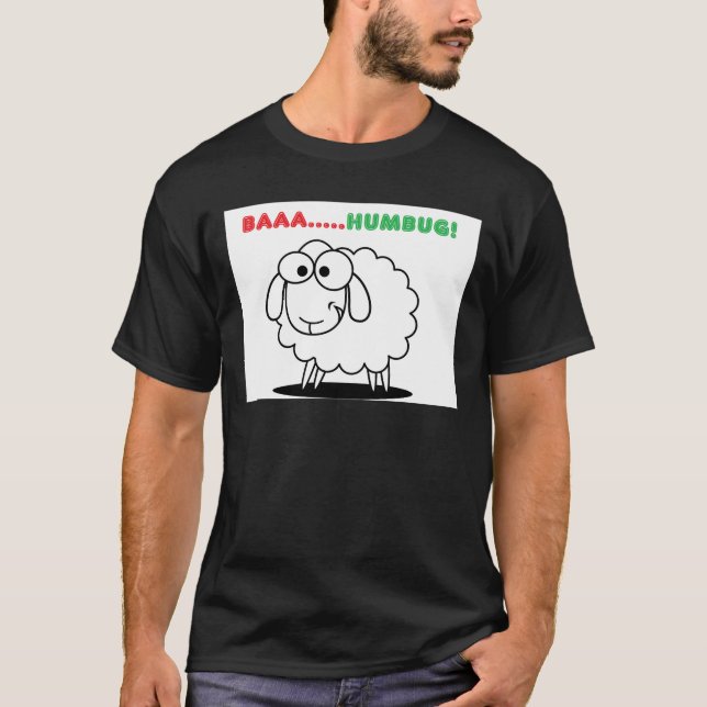 Baa….,Humbug! T-shirt (Framsida)