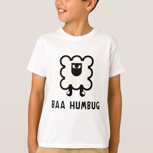 Baa Humbug Tee Shirt (Framsida)