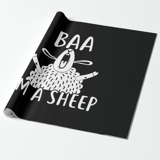 Baa I är ett får | Fårägare närvarande Presentpapper (Utrullad)