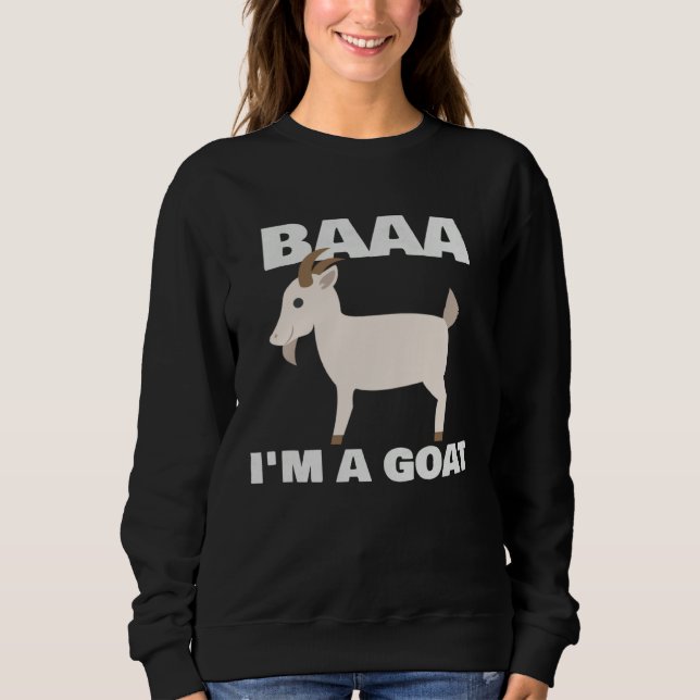 Baa I m A Goat Costume Animal  Halloween Party Goa T Shirt (Framsida)