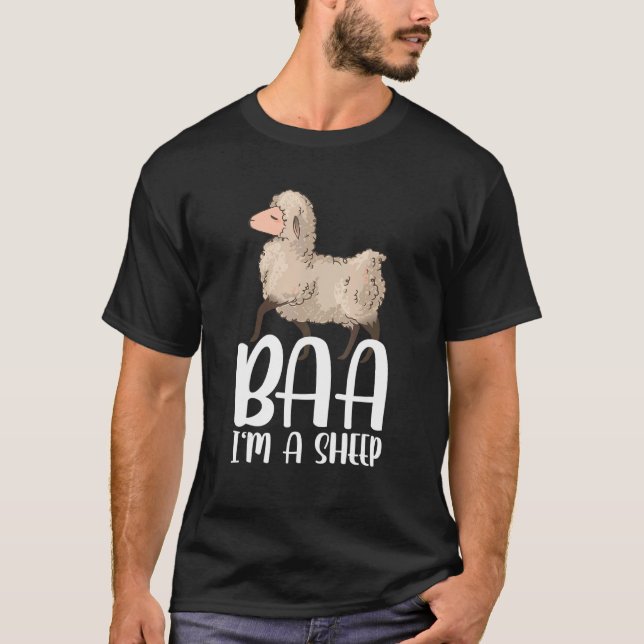 Baa I'm A Sheep Costume T Shirt (Framsida)