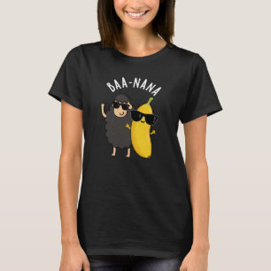 Baa-nana Funny Banana Puns Mörk BG T Shirt
