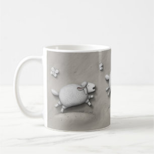 Baa Relief Galloping Sheep Kaffemugg