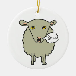 Baa Sheep Julgransprydnad Keramik