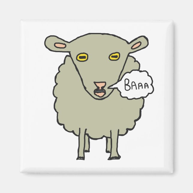 Baa Sheep Magnet (Framsidan)