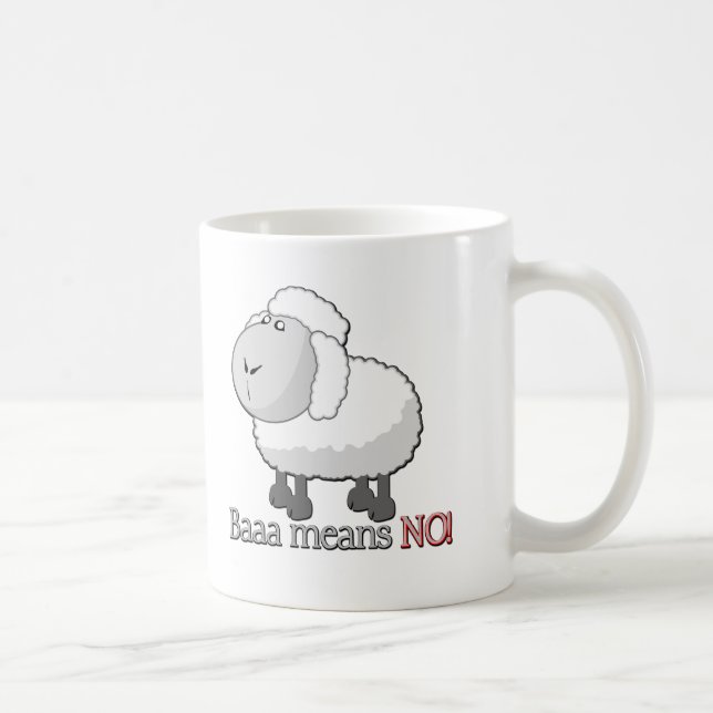 Baaa betyder INTE! Kaffemugg (Höger)