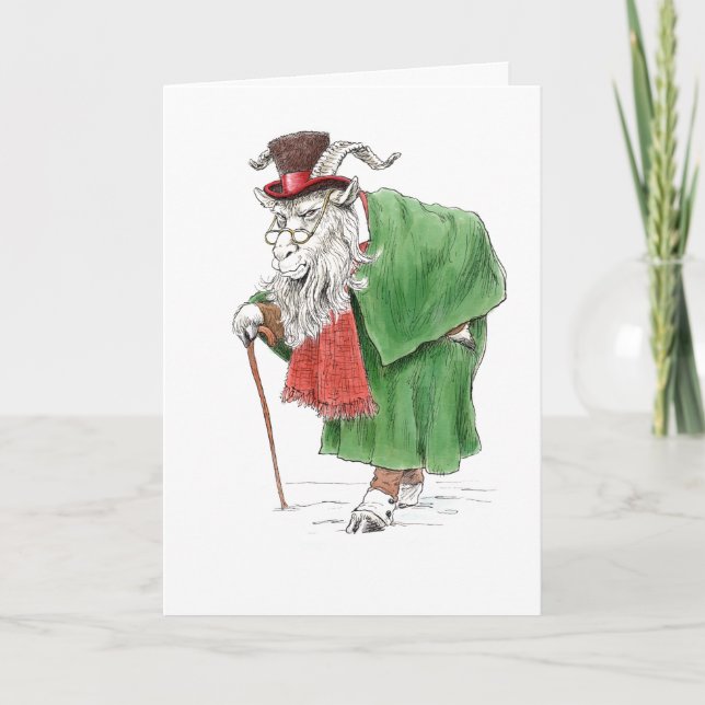 Baaa, Humbug! Ebeneezer Scrooge Get Kort (Framsida)