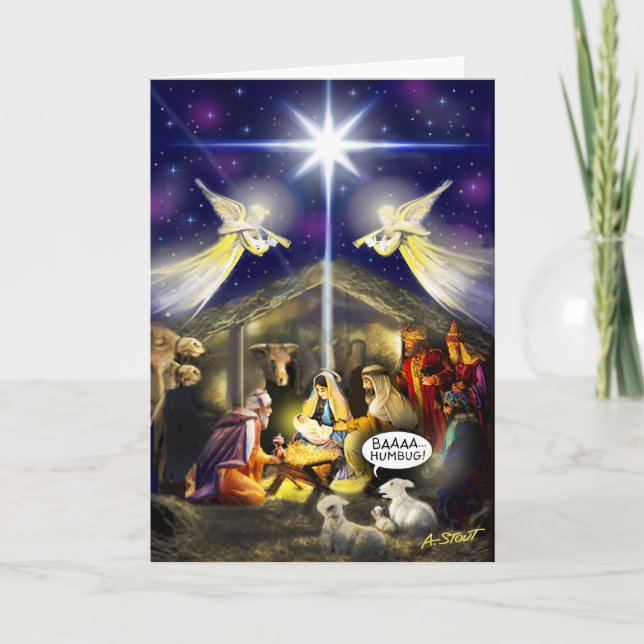 BAAA HUMBUG! - HELGKORT (Framsida)