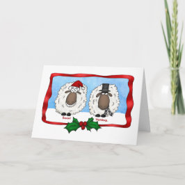 Baaa Humbug Tecknad Sheep-julkort Helgkort