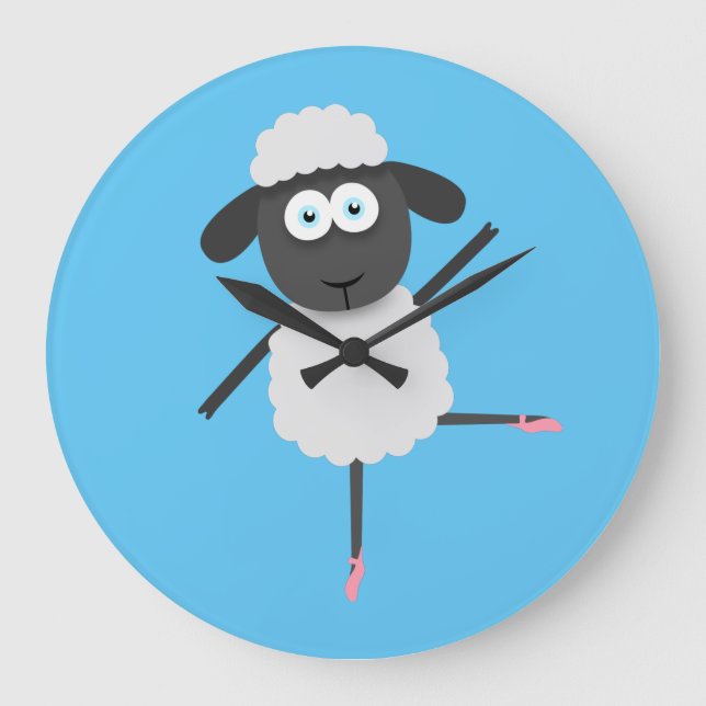 Baaa llerina stor klocka (Framsida)