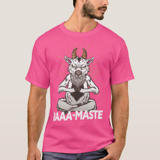 Baaa-Maste Goat Yoga Namaste Andlig Meditating T Shirt