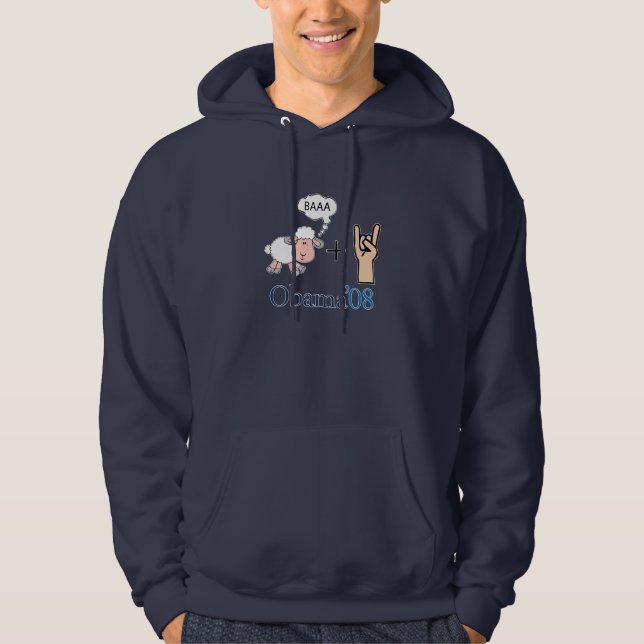 Baaa sten! Obama Hoodie (Framsida)