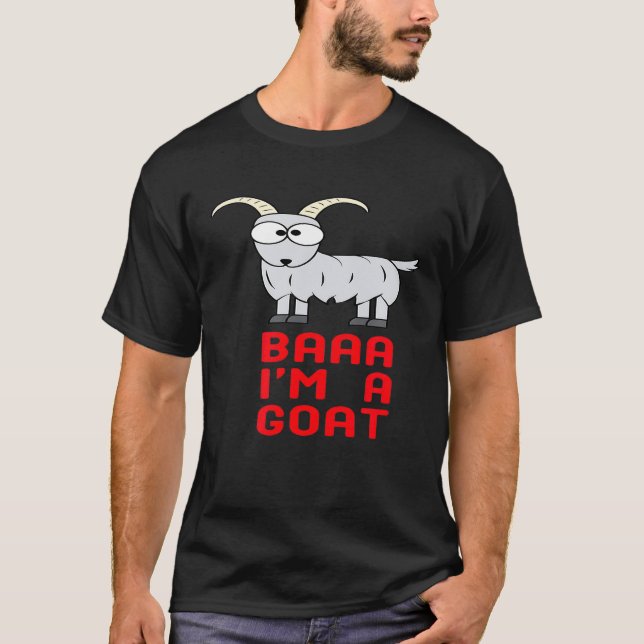 Baaaa Jag Är En Get  Getter T Shirt (Framsida)