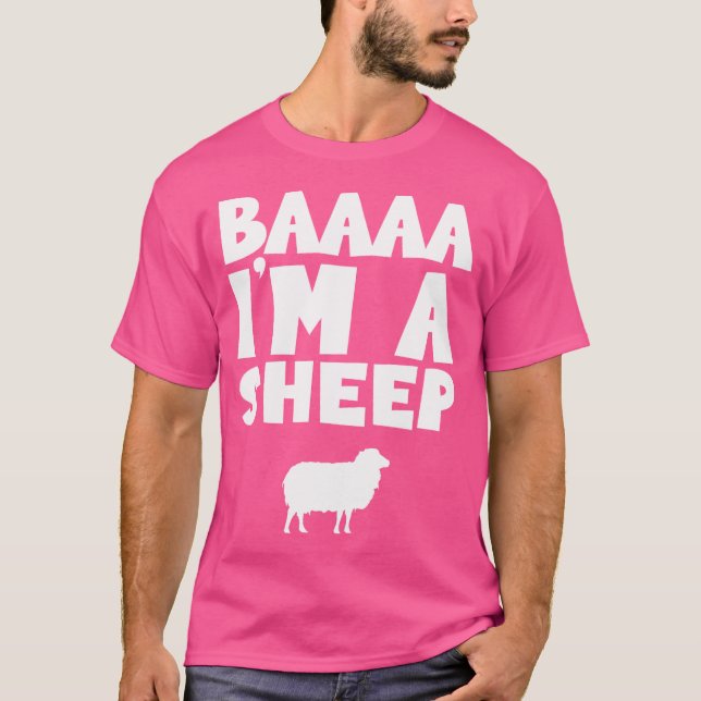 Baaaa JAG ÄR Ett Får T Shirt (Framsida)