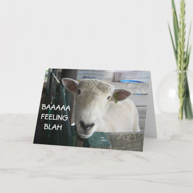 BAAAAA-FEELING BLAH-GET GOD KORT (Framsida)