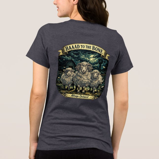Baaad in i benet - Tri-blend skjorta  T Shirt (Baksida)