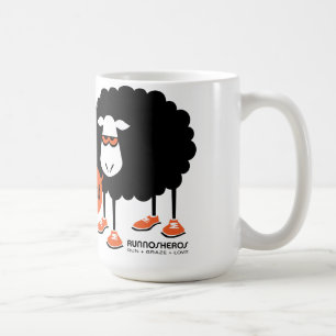 Baaad svart fårmugg kaffemugg