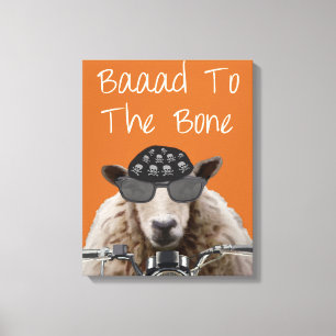 Baaad till ben canvastryck