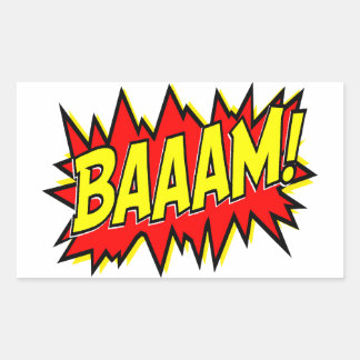 BAAAM! REKTANGULÄRT KLISTERMÄRKE