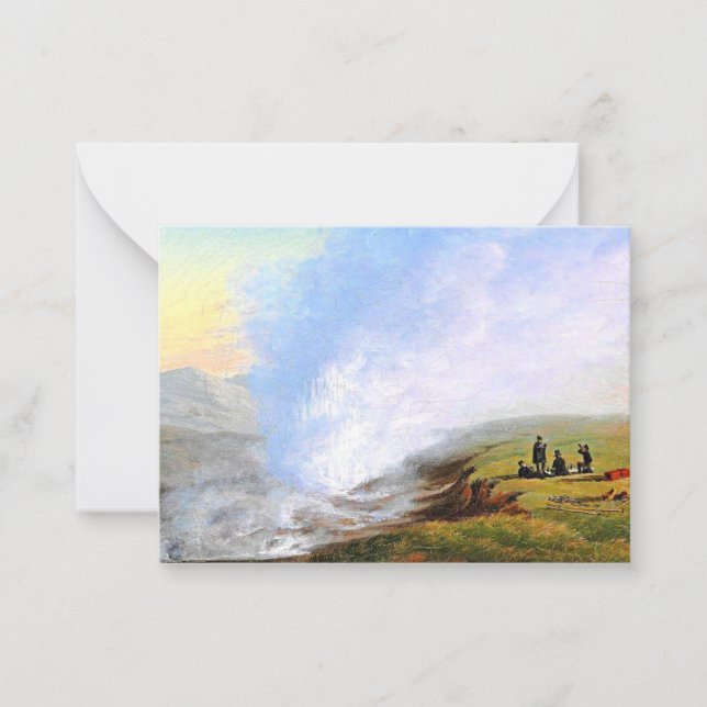 Baagoe - Wanderers Picnicking nära Uxahver-Islande Anteckningskort (Framsida)