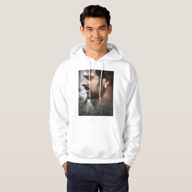 Baahubali t skjortor sweatshirt med luva (Hel framsida)