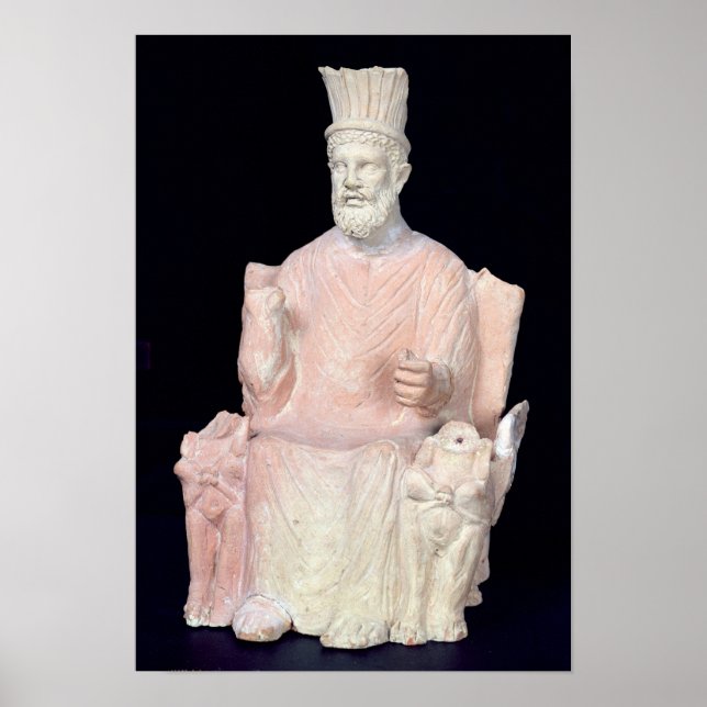 Baal Hammon placerad på sin tron Poster (Framsidan)