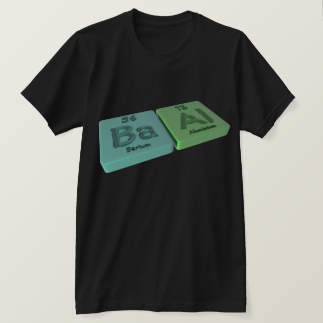 Baal som BaBarium och Alaluminium T-shirt (Design framsida)