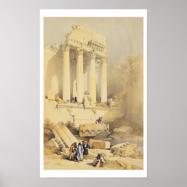 Baalbec, tallrik 79 från volym II av "Heliga Land Poster (Framsidan)