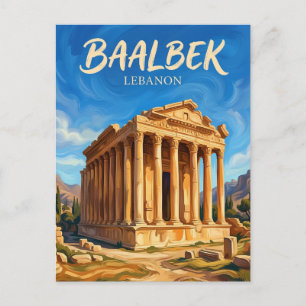 Baalbeks ruiner Libanon Vykort