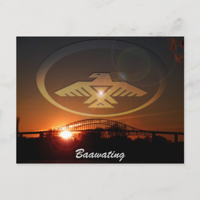 Baawating in the Evening Vykort (Framsida)